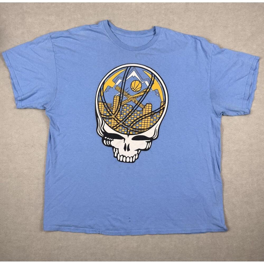 Denver Nuggets Grateful Dead Got Good Nugs Y2K Tee 2Xl Double Sided